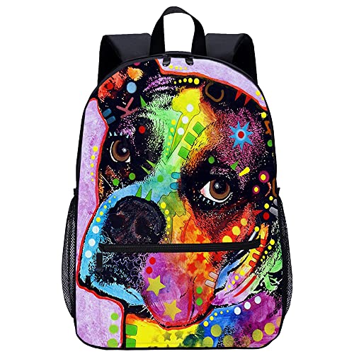 Sac à dos imprimé en 3D motif animal chien coloré de loisirs original