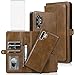Asuwish Phone Case for Samsung Galaxy Note 10 Plus Glaxay Note10+ 5G Wallet Detachable Cover with Screen Protector and Flip Card Holder Cell Gaxaly Note10 + Notes 10+ Ten Not S10 10Plus Women Brown