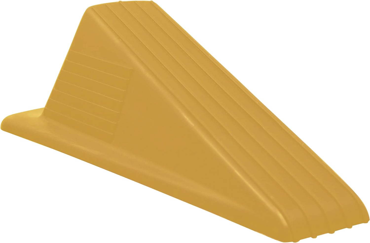 Shepherd Jumbo Rubber Door Wedge Stopper 3.5", Heavy Duty Non-Slip Door Stop for Home, Office & Industrial Use, Yellow