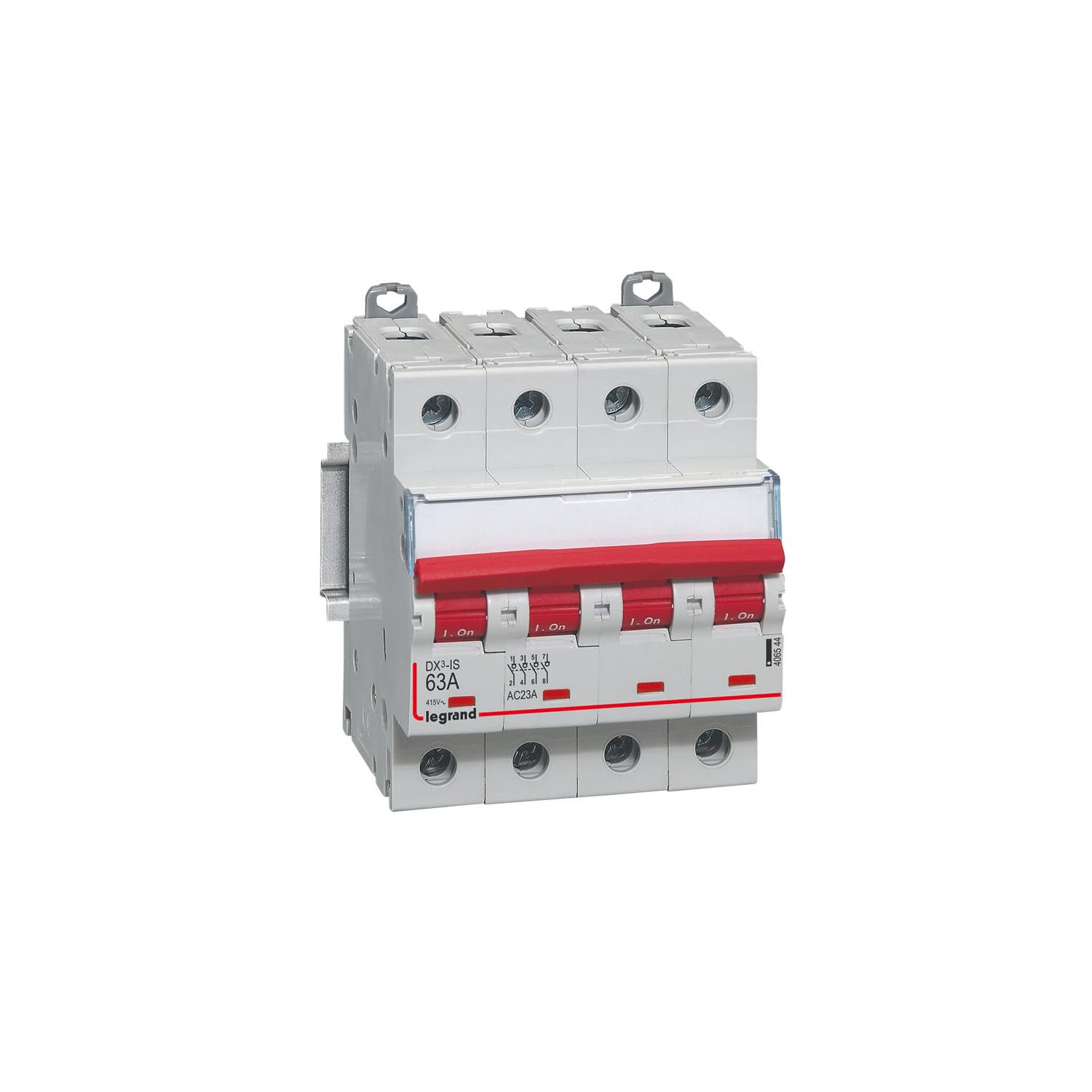 406544 Interrupteur sectionneur tétrapolaire 4P - 63A - 4 modules - Auxiliarisable - Legrand DX³-IS