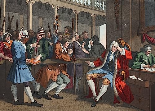 Affiche Toile William Hogarth l'apprenti industrieux 60x90cm pour décoration