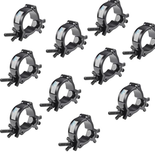 Pince de lumière de scène en aluminium noir pour structure de scène 48-51mm