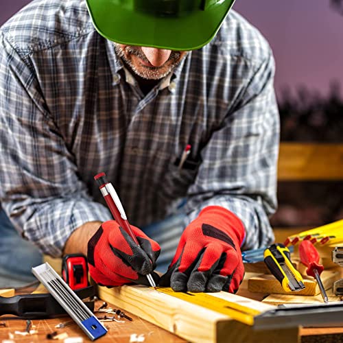 Spakon 60 Pieces 2.8 Mm Solid Carpenter Pencil Set Pencil Refills For Carpenter Carpenter Marker Woodworking Mechanical Pencil For Writing, Drawing, Drafting (Black, Red, Yellow) #TOP1