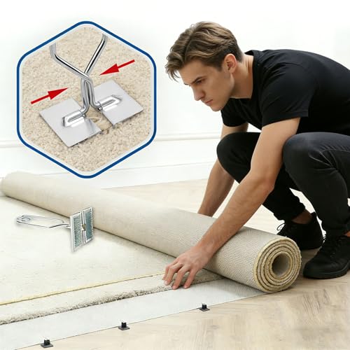 Abrazadera de costura de metal resistente para tensar alfombras 3