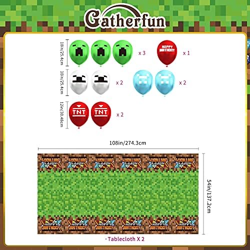 Amazon.com: Gatherfun Mining Themed Party Supplies Disposable ...