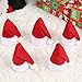 BESPORTBLE 6 Sets Christmas Hat and Scarf Delicate Charming Party Favors Table Decors Wine Bottle Cover Set for Banquet Party Hotel Home