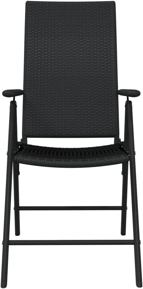 3 Piece Patio Dining Set,Patio Decor,Backyard Decor,Conversation Furniture,Rattan Furniture,Casual Table Chairs,Perfect for Patio, Garden, Porch,Family Room,Sitting Area, Black