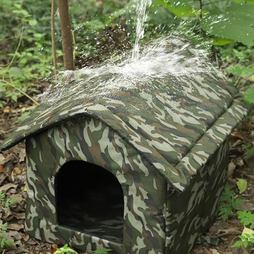 Abri pliable pour chats et chiens avec base surélevée imperméable - 5