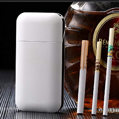 Miniatura 8 de Generic Paquete de 20 cajas de cigarrillos multifuncionales con USB recargable a prueba de viento llama eléctrica menos ligera - Color blanco para