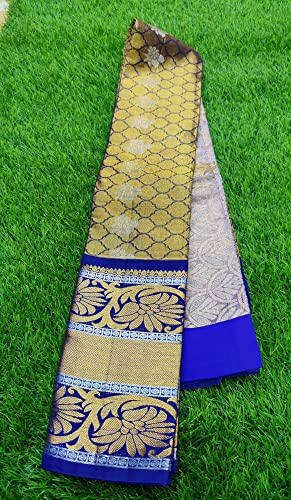 JAINITHISH COLLECTIONS blue kuppadam silk saree – image 5