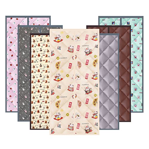 BAOFI Magnet Wärmeschutzvorhang Wasserdicht, 130x200cm Türvorhang Thermo Wärmedämmung Verdicken Cover