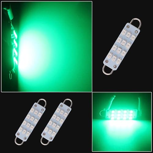 Miniatura 9 de Grandview TM 0.157 x 1.732 in (1.73 pulgadas) 12-SMD 1210 3528 Chip Rígido Loop Festoon Bombillas LED para el interior del coche, cúpula mapa, luz