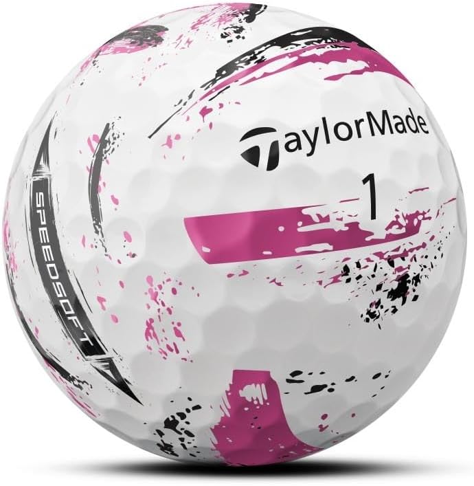 TaylorMade SpeedSoft Golf Balls, Maximum Distance with Ultra-Soft Feel, Perfect for Off The Tee and Around The Green