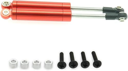 Miniatura 9 de Paquete de 4 amortiguadores de amortiguadores internos de 4.016 in para camión oruga 110 HSP HPI AXIAL Tamiya LOSI RC piezas mejoradas de metal para