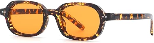 GOGLASSIC Korean V2 Tortoise Champion Rectangle Sunglasses, Unisex UV Protection