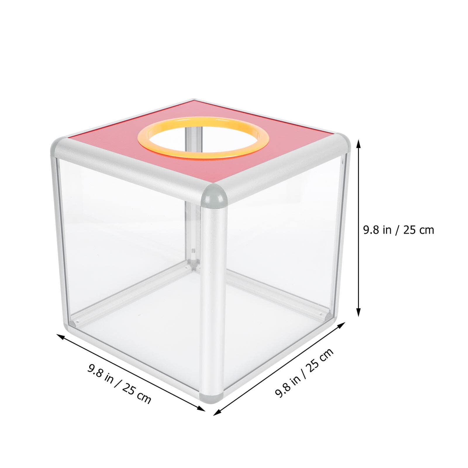 Yardwe Scatola Trasparente 9.87 Pollici Con 25 Palline Numerate Per Sorteggi E Lotteria Set Palline Per Estratti Giochi Da Tavolo Tradizionali Attività Ricreative