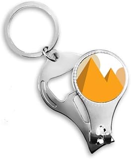 Egito Yellow Sphinx Pirâmides Sun Nail Nipper Anel chaveiro abridor de garrafa cortador