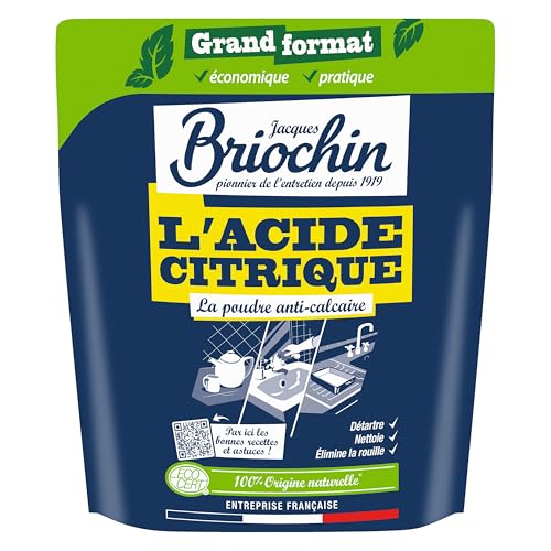 JACQUES BRIOCHIN - Acide Citrique en Poudre- 900g - Nettoie,