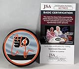 Cam York Signed Flyers Reverse Retro Philadelphia Puck w/JSA COA