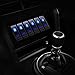 FXC Rocker Switch Aluminum Panel 6 Gang Toggle Switches Dash 5 Pin ON/Off 2 LED Backlit for Boat Car Marine Blue