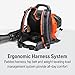 Husqvarna 150BT Gas Leaf Blower, 51-cc 2.16-HP 2-Cycle Backpack Leaf Blower, 765-CFM, 270-MPH, 22-N Powerful Clearing Performance and Ergonomic Harness System, 970466901