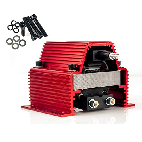 MAS Red Universal Ignition Coil High Output 12V Ignition Systems 60K Coil Replacement for PCE382