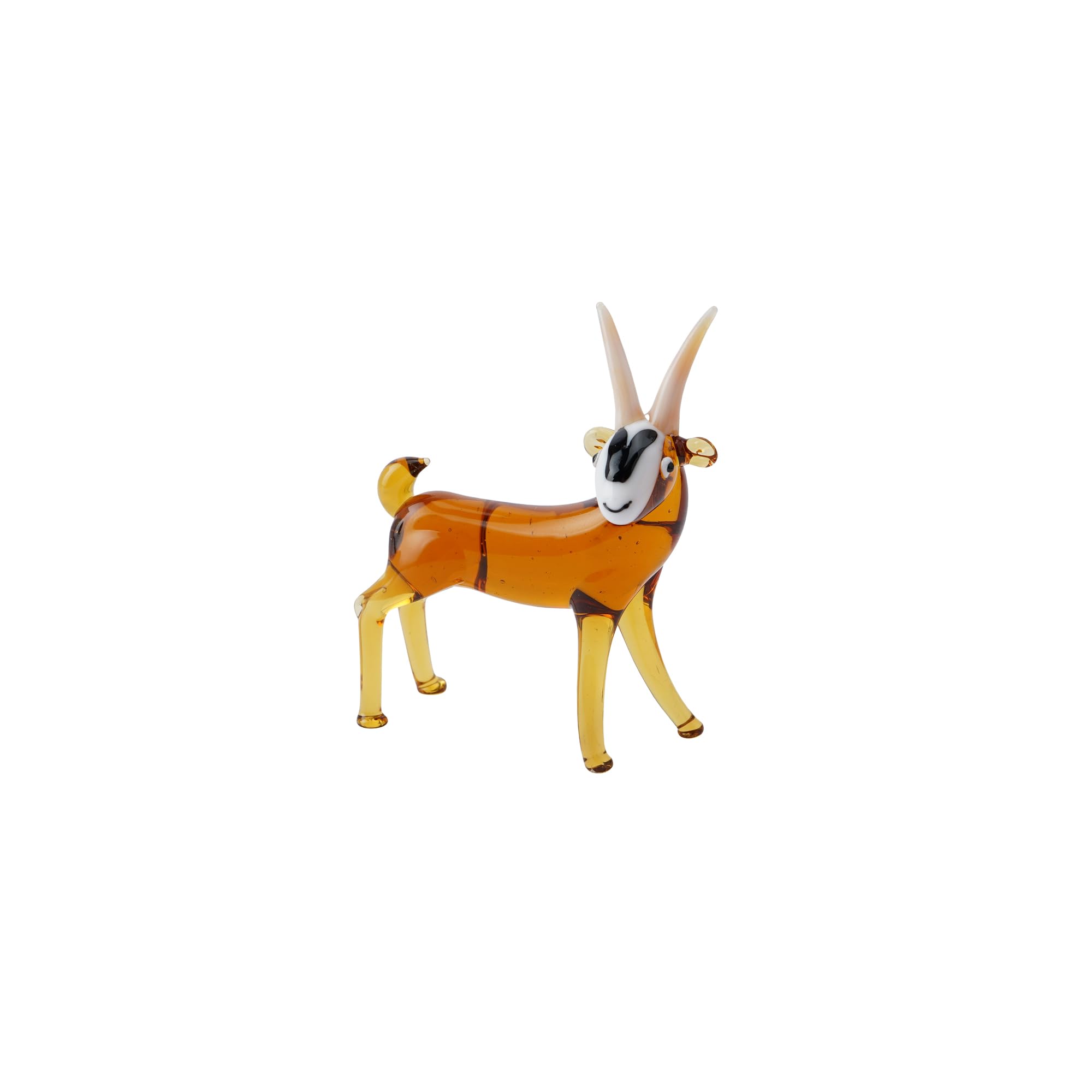 Cgb Giftware Brown | Artisan Glass Goat In Gift Box | Collectable | Glass Animal | Home Decor | Homeware | Glass Decoration | Artisan Glass | Gb07446