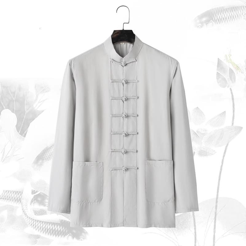 Tang Suit Shirt Men's Autumn Long-Sleeve Linen Summer Short top