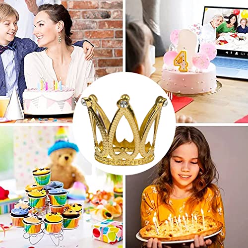 8 Pezzi Mini Corona Torta Topper Principessa