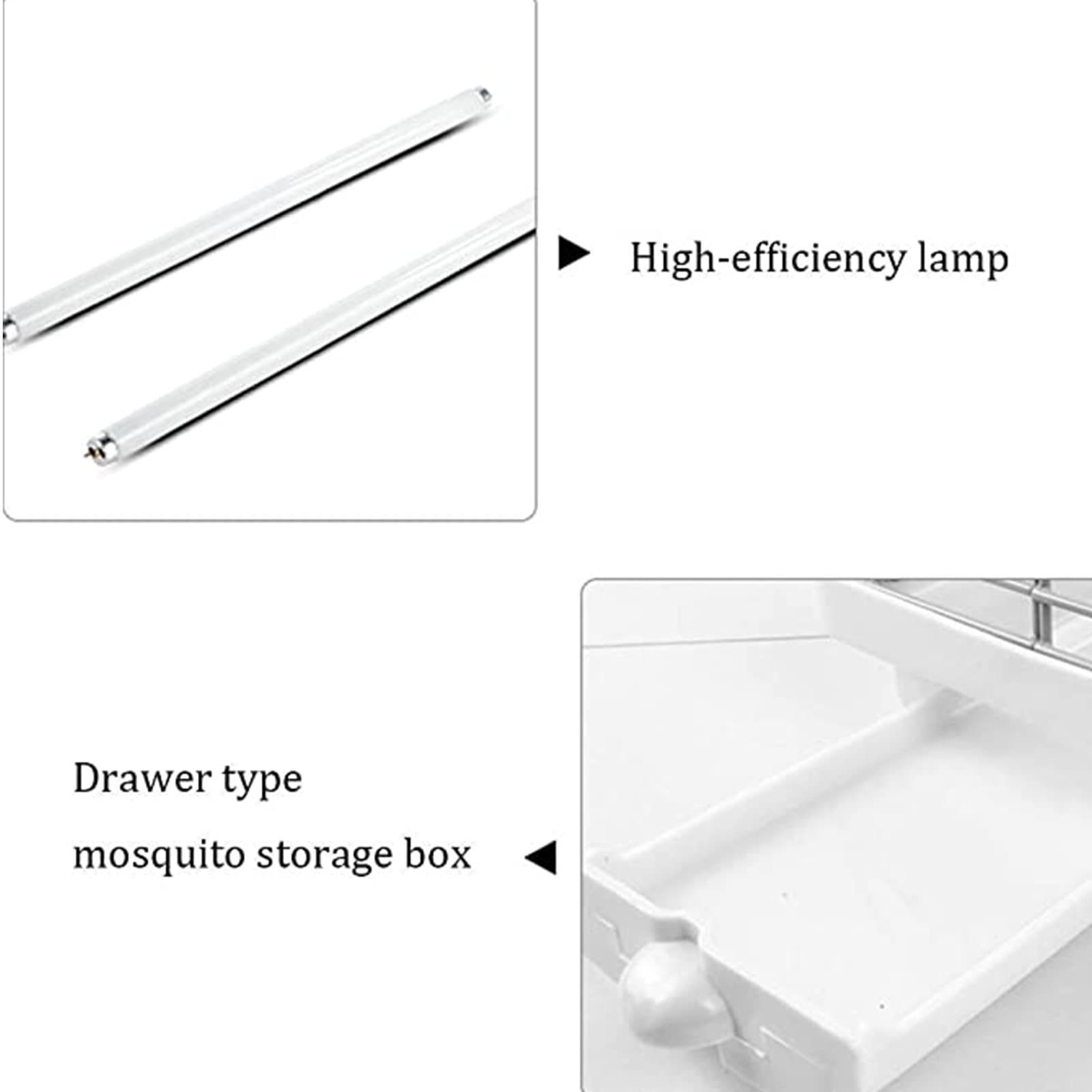 Mückenfalle, Insektenvernichter, elektrischer Mücken- und Fliegenvernichter für Zuhause, Mückenlampe, gewerbliche UV-LED-Fliegenlampe für Innenräume, Garten, Schlafzimmer, Küche (40W)