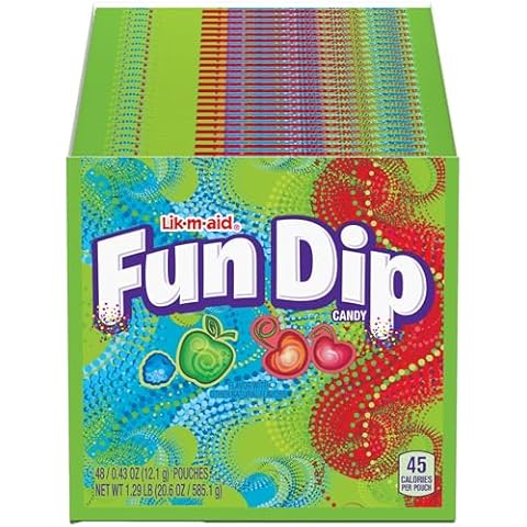Wonka Fun Dip, Assorted Flavor Party Pack, 0.43 Ounce Packets (48 Count) Cover