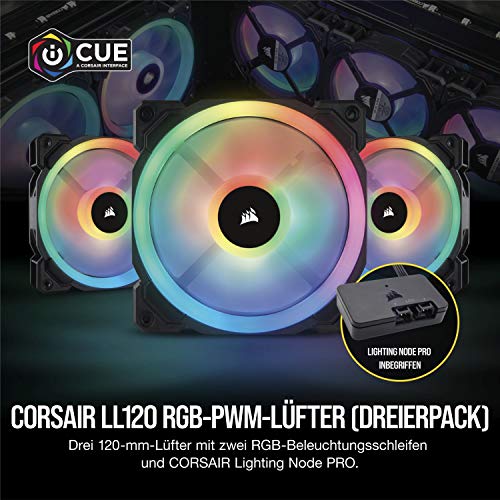 Corsair LL120 RGB LED PWM PC-Gehäuselüfter – Bild 3