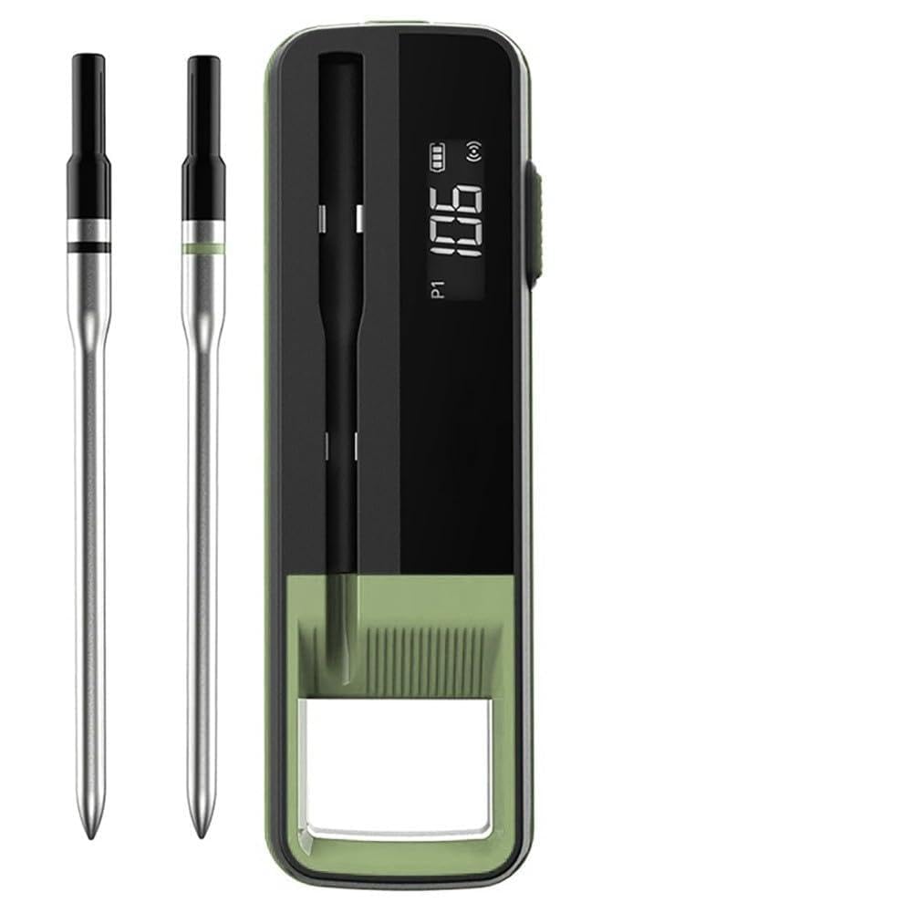 Termometro digitale per carne per barbecue, controllo tramite app, -30-300, 100 m per portata, lettura 3s, 304 per sonda in acciaio inox per grill