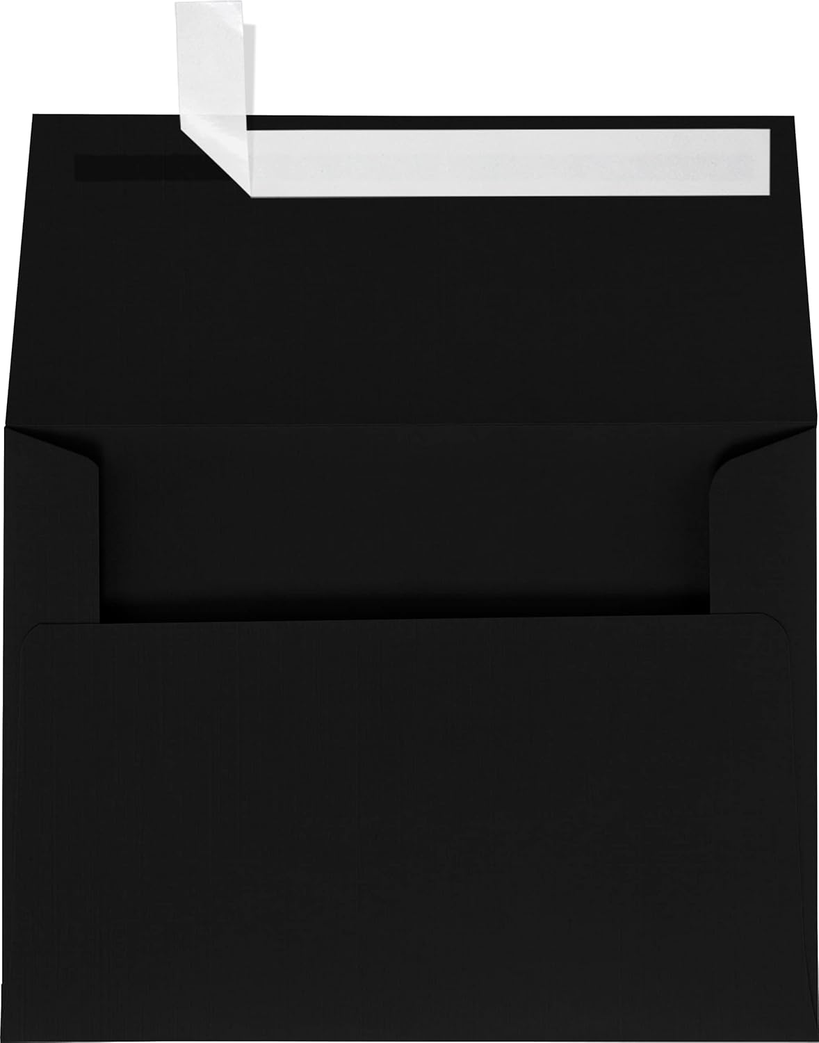 LUXPaper A6 Invitation Envelopes | Peel & Press | 4 3/4" x 6 1/2" | Black Linen | 80lb. Text | 1,000 Qty