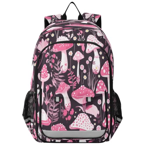 Sac à dos champignon rose enfants parfait pour les journées de cours et sorties week-end