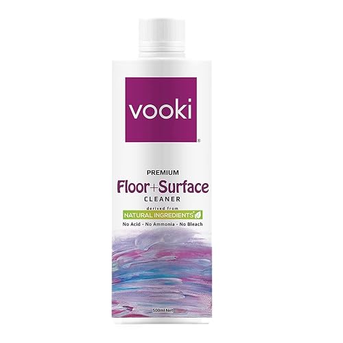 Vooki Eco-Friendly Floor & Surface Cleaner Liquid, Non-Toxic Cleaner for Floors, Hard Surfaces, Tiles, Marble, and Tough Stain Remover, Home and Commercial Use - 500ml (Pack of 1)