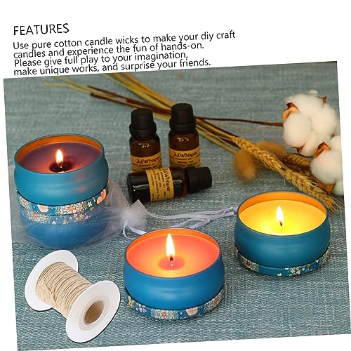 4 rollos de mechas de algodón para hacer velas miniatura 2