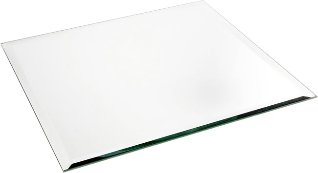 Plymor 20" Square, 5mm Thick Beveled Glass Mirror, Pack of 2