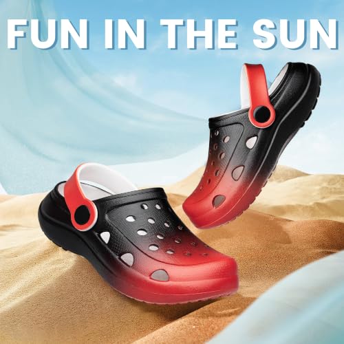 Image of vibdiv Boys Girls Clogs Kids Garden Shoes Unisex Child Cartoon Slides Sandals Beach Slipper Indoor Outdoor(Toddler /Little Kids /Big Kids)