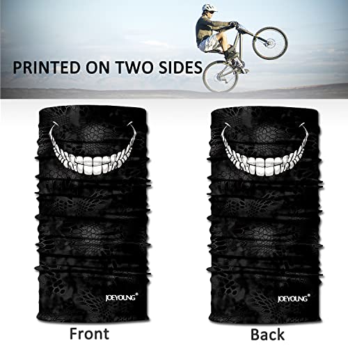 Image of JOEYOUNG Skull Face Mask UV Sun Dust Neck Gaiter Bandana Headwear Motorcycle