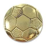 Awards and Gifts R Us 7/8 INCH SOCCER CHENILLE PIN GOLD - PACK OF 10