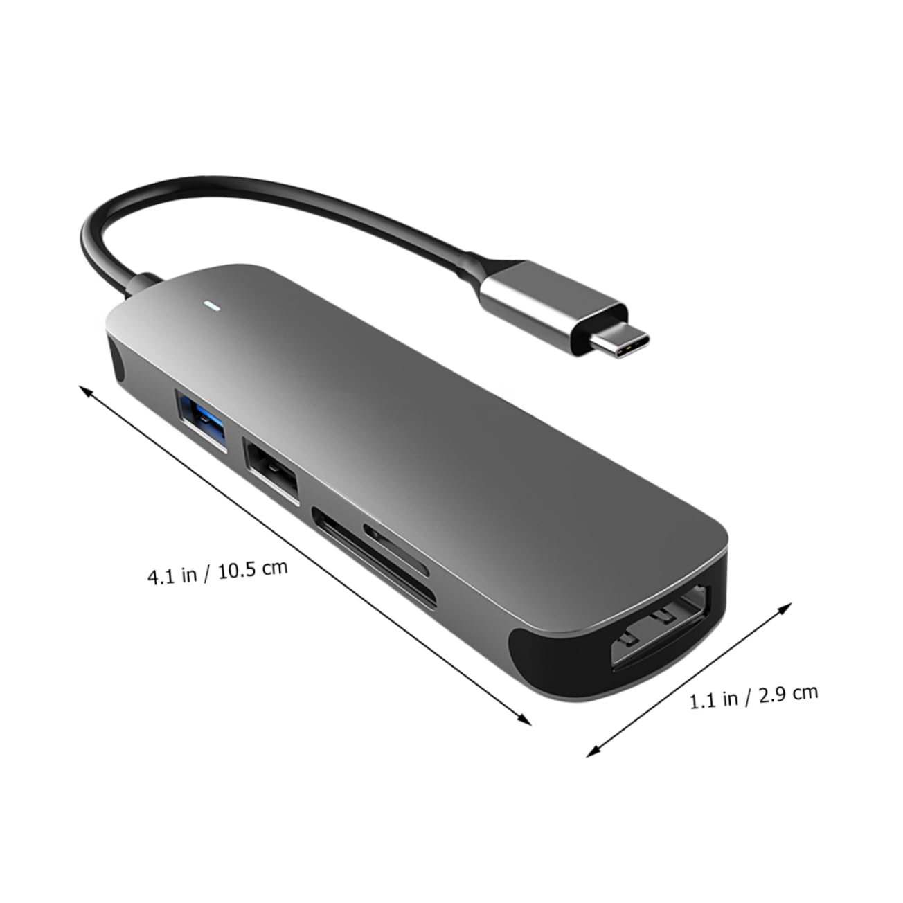 OSALADI Aluminum Alloy Usb Hub Dock Station Per Computer e Smartphone Hub Multifunzionale Type Usb Adattatore Per Monitor e Schede Compatibile Laptop e Tablet