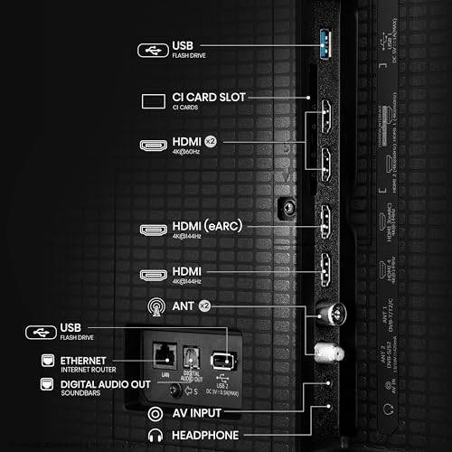 Hisense TV 65" Mini-LED 144Hz 4K 2025 65E8Q, Smart TV VIDAA U8, Dolby Vision IQ, HDR 10+ Adaptive, 144Hz Game Mode PRO, Dolby Atmos 2.1 con Subwoofer, Alexa Built-in, VIDAA Voice, lativù 4K, 65'' - Immagine 4