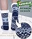 EBMORE Kuschelsocken für Herren Dicke Stoppersocken Warme Wintersocken Hüttensocken Flauschig Weihnachtssocken Hausschuhe Geschenk Socken(Blauer Hirsch)