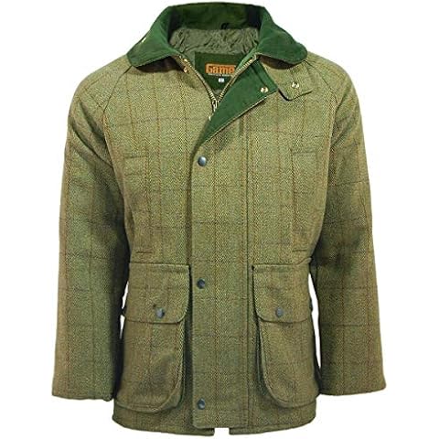Game Mens Waterproof Tweed Shooting Jacket Cover
