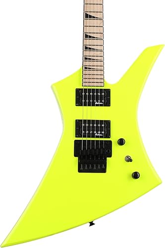 Jackson Serie X Kelly Kexm 6 cuerdas, diapasón de arce, cuerpo de álamo y guitarra eléctrica de cuello de arce a través del cuerpo (diestro,