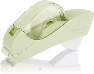 Eagle Tape-Dispenser Halbautomatischer Klebebandspender, 12mm - 19mm Rollenbreite ink 2 Rollen handlich - praktisch - präzise (Grün)