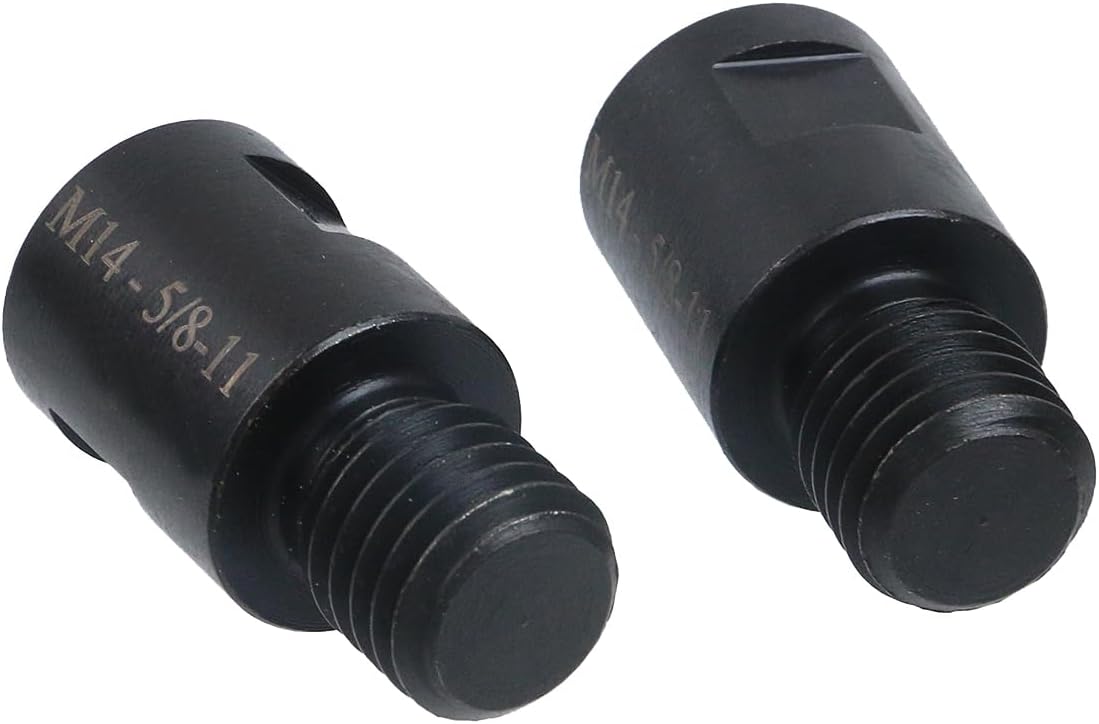 2 Pcs M14 to 5/8"-11 Angle Grinder Attachment Converter, Female Male Angle Grinder Adapter Connecting Attachment, for Rotary Burr Cut-off Wheel Power Tool Accessories