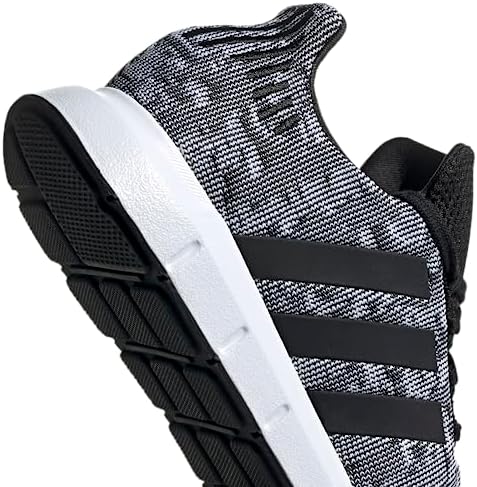 adidas Men's Swift Run Sneaker, Core White/Core White/Black, 11 | Image 5