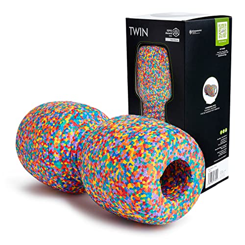 BLACKROLL® TWIN Faszienrolle (30 cm x 13 cm), Massagerolle mit Aussparung...